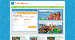 Desktop Screenshot of choicecamps.com